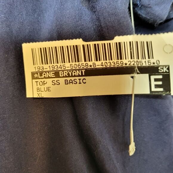 Plus Size Lane Bryant Blue Top - Picture 6 of 12